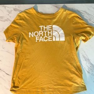 The North Face - Yellow Logo Tee Shirt - S